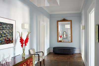  Eclectic Apartment Entry and Hall. London Apartment by Fawn Galli Interiors.