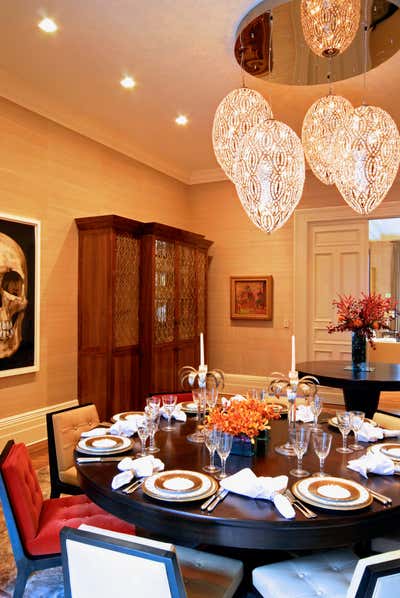 Contemporary Family Home Dining Room. Manhattan brownstone by McQuin Partnership Interior Design.