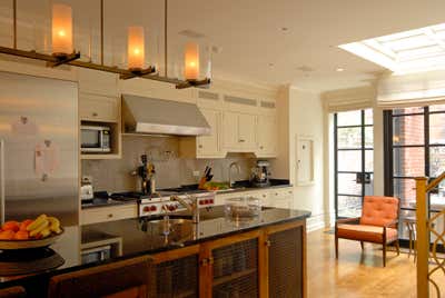 Contemporary Family Home Kitchen. Manhattan brownstone by McQuin Partnership Interior Design.