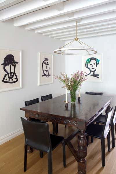  Mid-Century Modern Family Home Dining Room. East 84th, Upper East Side by Fawn Galli Interiors.