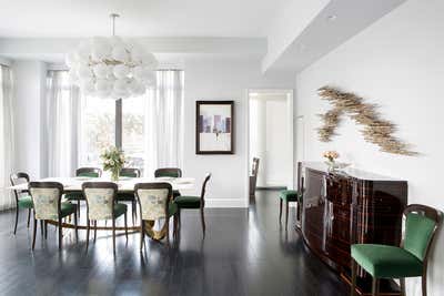  Art Deco Apartment Dining Room. West 11th by Fawn Galli Interiors.