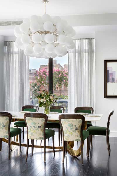  Art Deco Apartment Dining Room. West 11th by Fawn Galli Interiors.