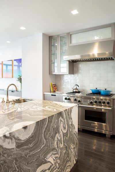 Art Deco Apartment Kitchen. West 11th by Fawn Galli Interiors.
