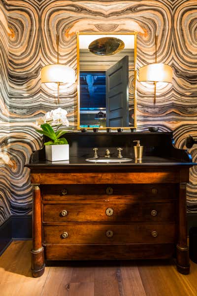  Eclectic Family Home Bathroom. Loma Vista by Windsor Smith Home.