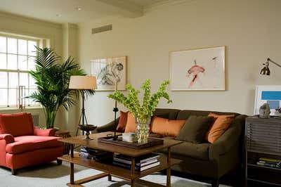 Contemporary Living Room. Greenwich Village Prewar  by Glenn Gissler Design.