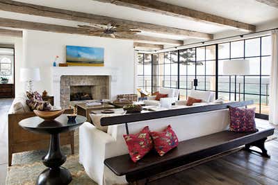  Mediterranean Beach House Living Room. La Jolla Residence by Chris Barrett Design.