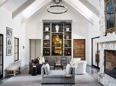  Farmhouse Vacation Home Living Room. RUTHERFORD by Hurley Hafen LLC.
