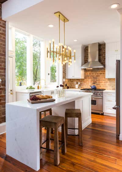  Rustic Family Home Kitchen. Historic Savannah Townhome by Ashton Taylor Interiors, LLC.