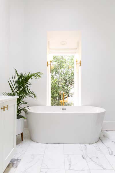  Contemporary Family Home Bathroom. Historic Savannah Townhome by Ashton Taylor Interiors, LLC.