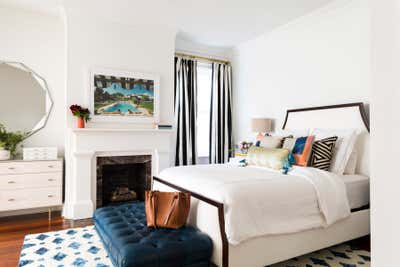 Mid-Century Modern Family Home Bedroom. Historic Savannah Townhome by Ashton Taylor Interiors, LLC.