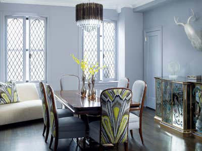  Eclectic Apartment Dining Room. East 68th Street by Fawn Galli Interiors.