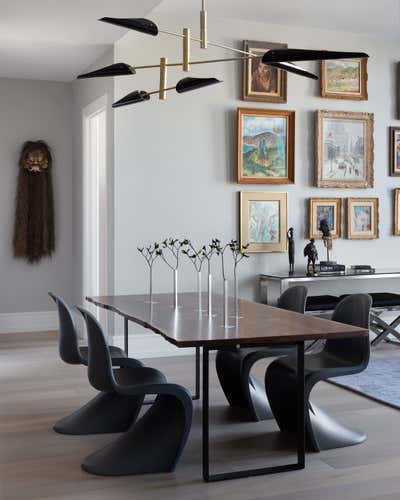 Eclectic Bachelor Pad Dining Room. Pacific Heights Pied-à-terre by ECHE.