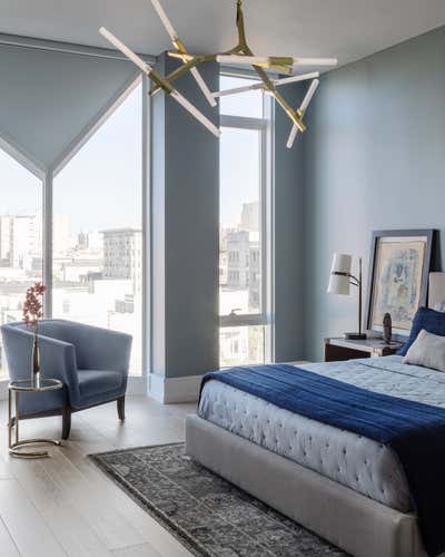 Eclectic Bachelor Pad Bedroom. Pacific Heights Pied-à-terre by ECHE.