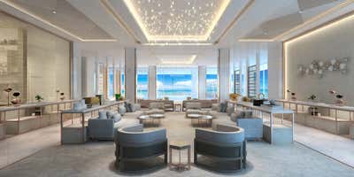  Coastal Apartment Lobby and Reception. Beachfront Condos by Tiller Dawes Design Group.