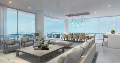  Coastal Apartment Living Room. Beachfront Condos by Tiller Dawes Design Group.