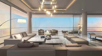  Coastal Apartment Living Room. Beachfront Condos by Tiller Dawes Design Group.