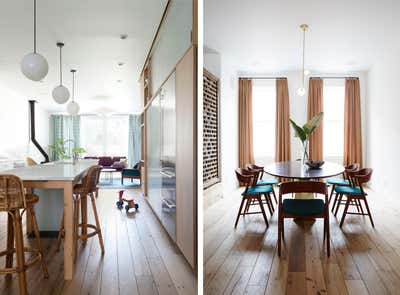  Modern Family Home Dining Room. Williamsburg Row House by Jesse Parris-Lamb.