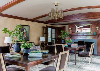  Transitional Family Home Dining Room. West Newton Hill Victorian by Nina Farmer Interiors.