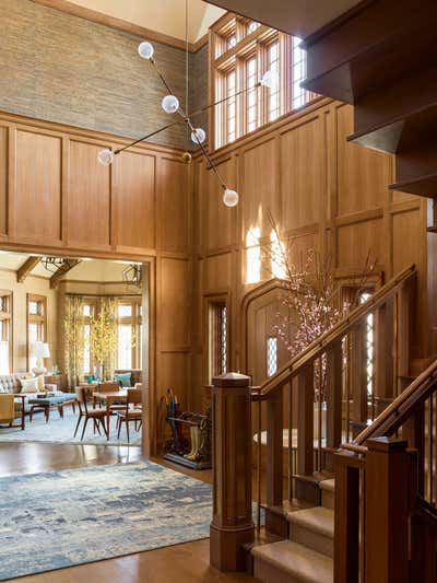  Eclectic Family Home Entry and Hall. Westchester Modern Tudor by Mendelson Group.