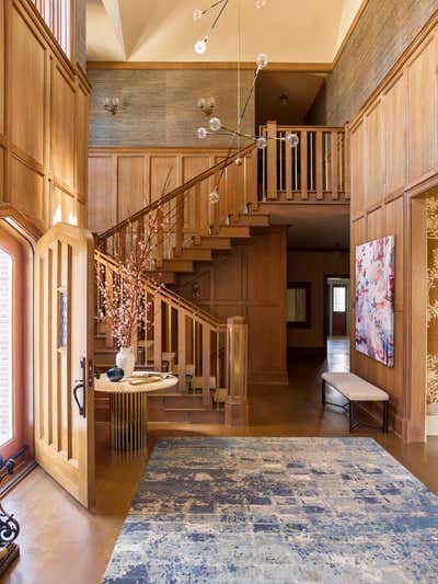  Eclectic Family Home Entry and Hall. Westchester Modern Tudor by Mendelson Group.