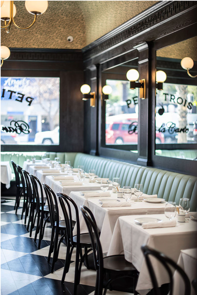  Eclectic Restaurant Dining Room. Petit Trois by Romanek Design Studio.