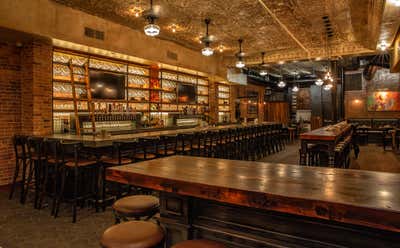  Industrial Restaurant Bar and Game Room. Elm Street Taproom by Assembly Design Studio.