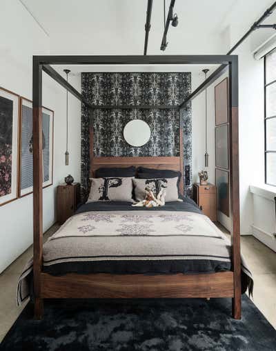 Eclectic Apartment Bedroom. New York City by P&T Interiors.