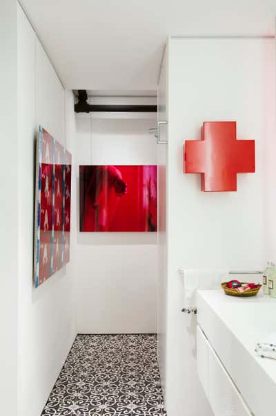  Eclectic Apartment Bathroom. New York City by P&T Interiors.