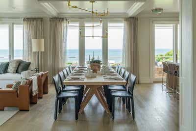  Beach Style Beach House Dining Room. Montauk, New York by Foley & Cox.