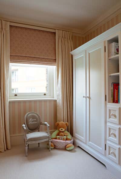  French Family Home Children's Room. Knightsbridge House by McQuin Partnership Interior Design.