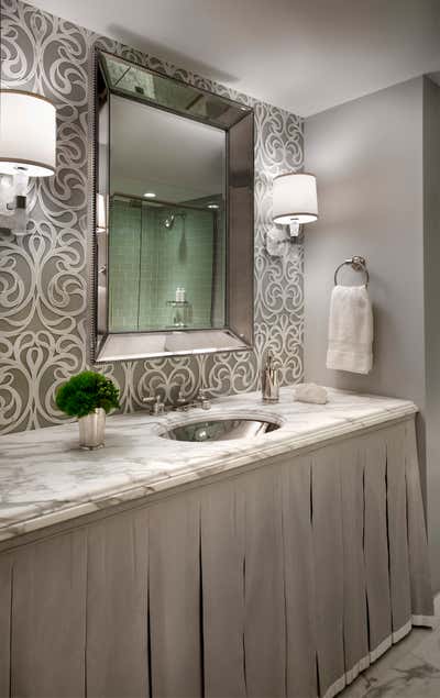  Modern Family Home Bathroom. Lake Forest Residence by Frank Ponterio Interior Design.