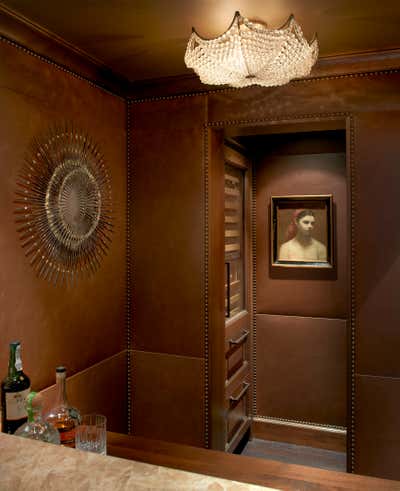 Traditional Bar and Game Room. Lake Forest Residence by Frank Ponterio Interior Design.