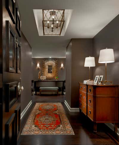  Traditional Family Home Entry and Hall. Lake Forest Residence by Frank Ponterio Interior Design.