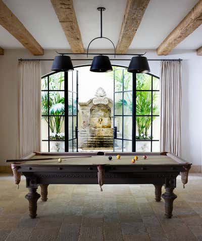  French Traditional Family Home Bar and Game Room. The Strand, Dana Point by Ohara Davies Gaetano Interiors.