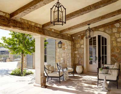  French Family Home Patio and Deck. French Provencal, Shady Canyon by Ohara Davies Gaetano Interiors.