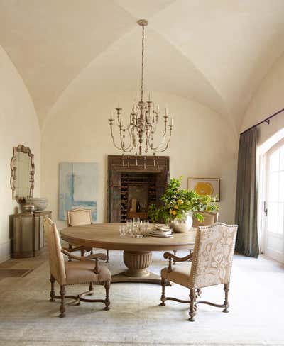  French Family Home Dining Room. French Provencal, Shady Canyon by Ohara Davies Gaetano Interiors.