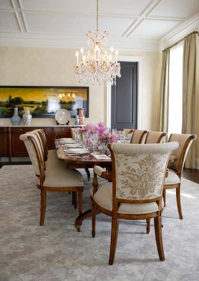  Traditional Family Home Dining Room. City House by Philip Mitchell Design LLC.