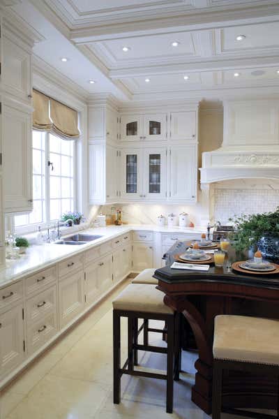  Transitional Family Home Kitchen. City House by Philip Mitchell Design LLC.