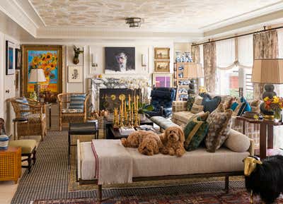  Maximalist Family Home Living Room. Kips Bay Decorator Show House 2018 by Philip Mitchell Design LLC.