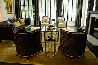 Art Deco Vacation Home Living Room. Encino CA Residence by Elegant Designs Inc..