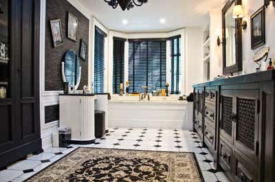  Art Deco Vacation Home Bathroom. Encino CA Residence by Elegant Designs Inc..