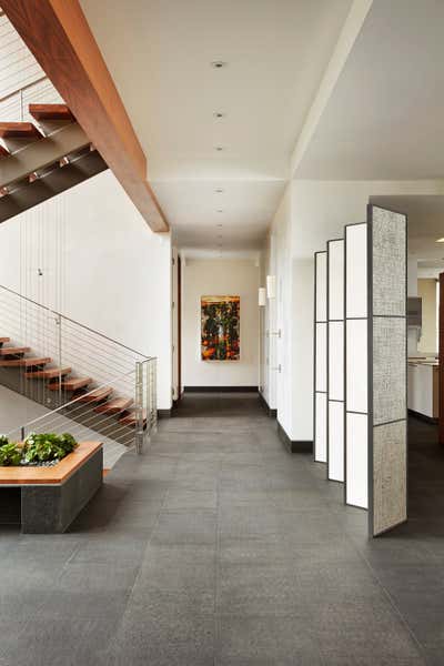  Contemporary Family Home Entry and Hall. Malibu Residence by Bradley Bayou.