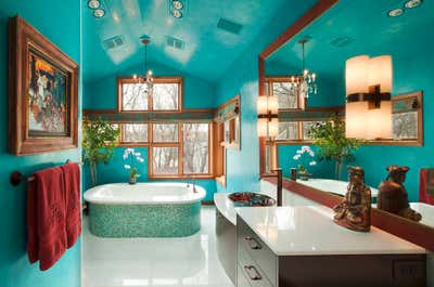  Modern Family Home Bathroom. SKILLMAN LANE by Susan E. Brown Interior Design.