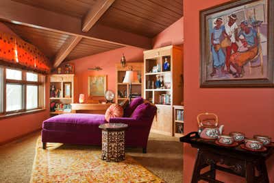 Moroccan Family Home Office and Study. SKILLMAN LANE by Susan E. Brown Interior Design.