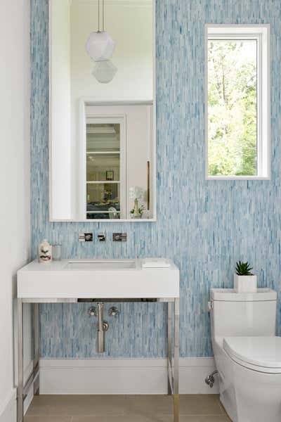  Transitional Family Home Bathroom. Living In Color by Deborah Walker + Associates.