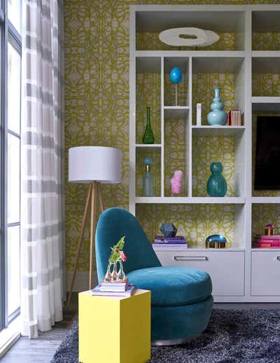  Transitional Family Home Bedroom. Living In Color by Deborah Walker + Associates.