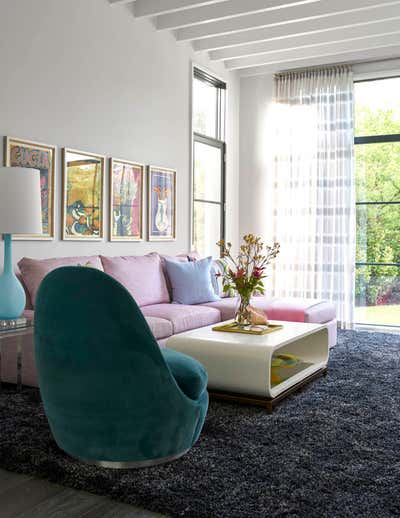  Transitional Family Home Bedroom. Living In Color by Deborah Walker + Associates.