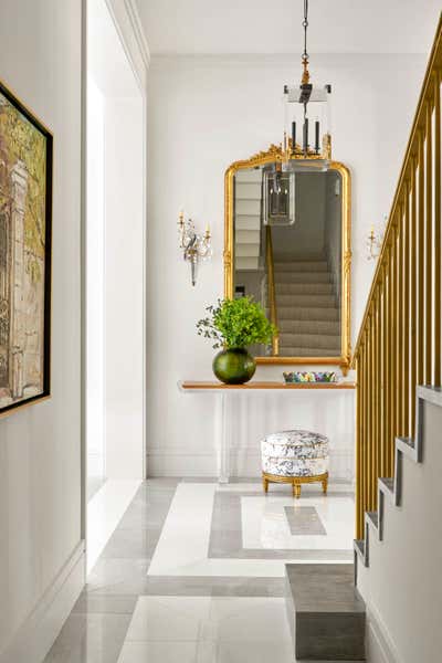  Transitional Family Home Entry and Hall. Living In Color by Deborah Walker + Associates.