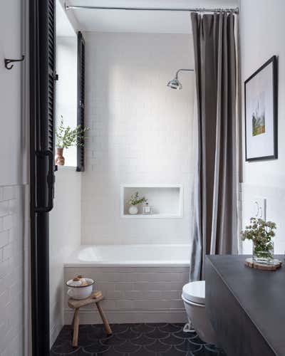  Organic Apartment Bathroom. industrial cast iron soho loft - grand street by Becky Shea Design.