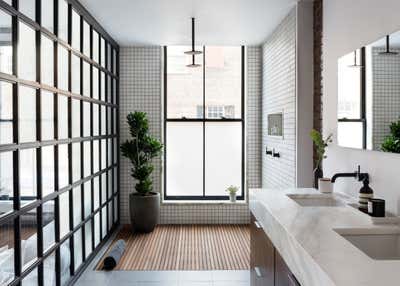  Industrial Bathroom. industrial cast iron soho loft - grand street by Becky Shea Design.